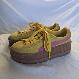 Fenty Puma Yellow Platform Sneakers